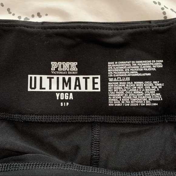 VICTORIA’S SECRET PINK || BLACK BIKE SHORTS - Picture 3 of 3